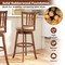 Counter Height Swivel Chairs with Upholstered Seats & Backrest Set of 4